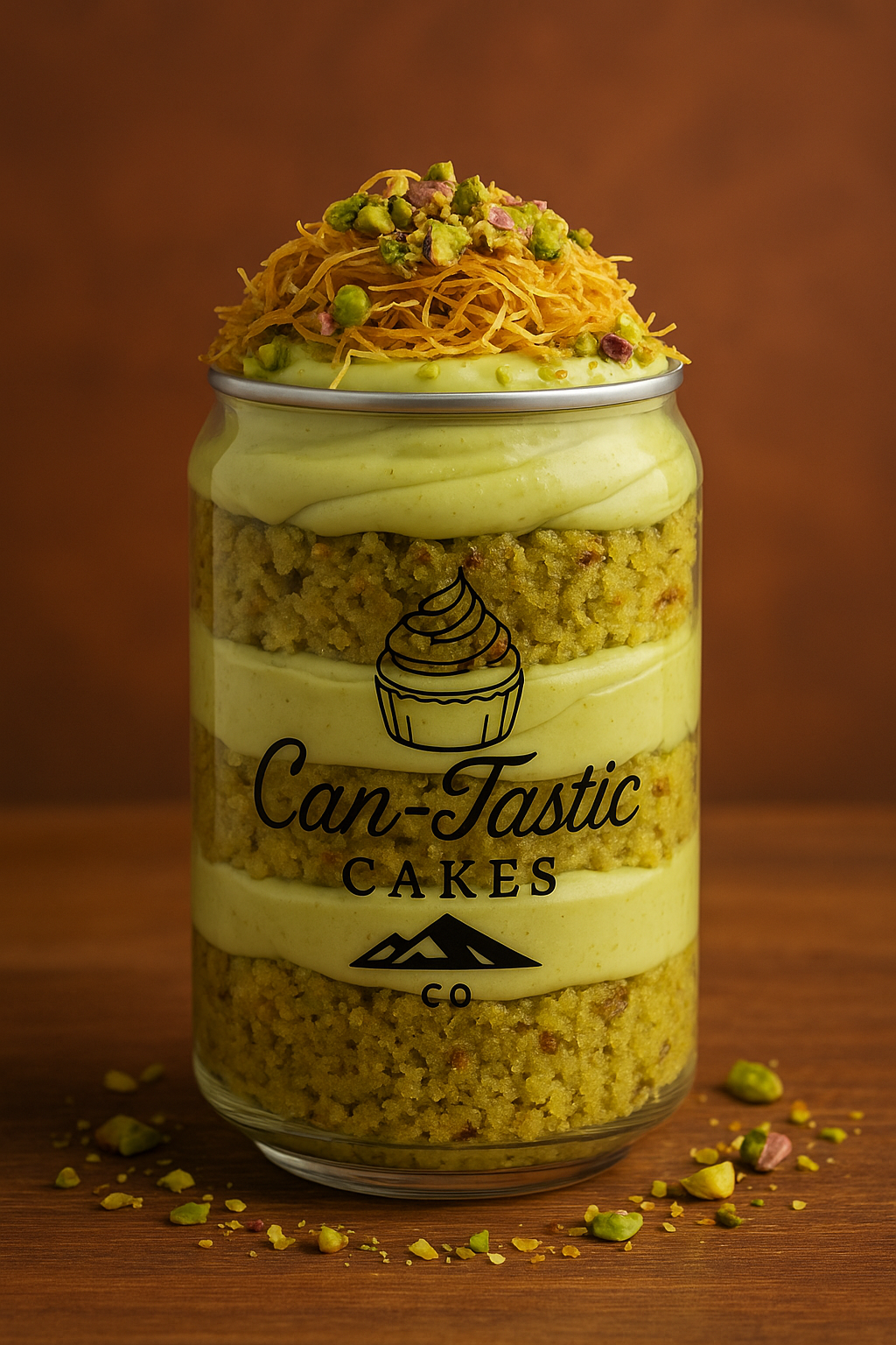 Dubai Pistachio Kataifi Cake in a Can (Signature Flavor)